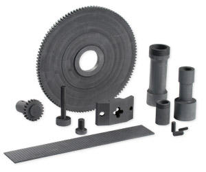 Fasteners, fixturing and furniture for high temperature vacuum furnaces.